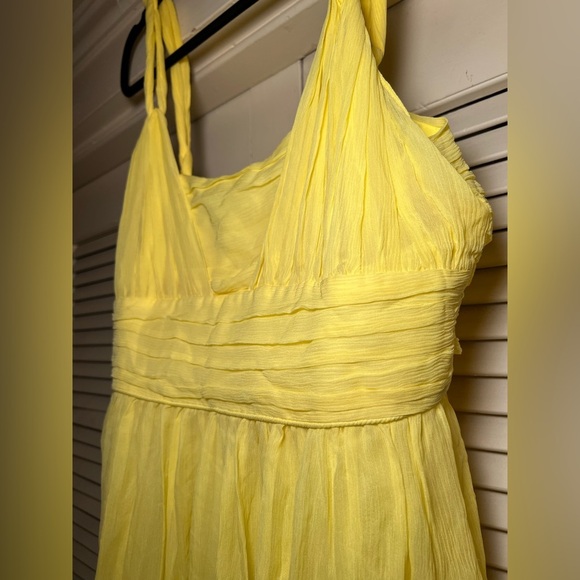 Banana Republic Silk Chiffon Babydoll Party Mini Dress Empire Waist, size 12 - Picture 9 of 16